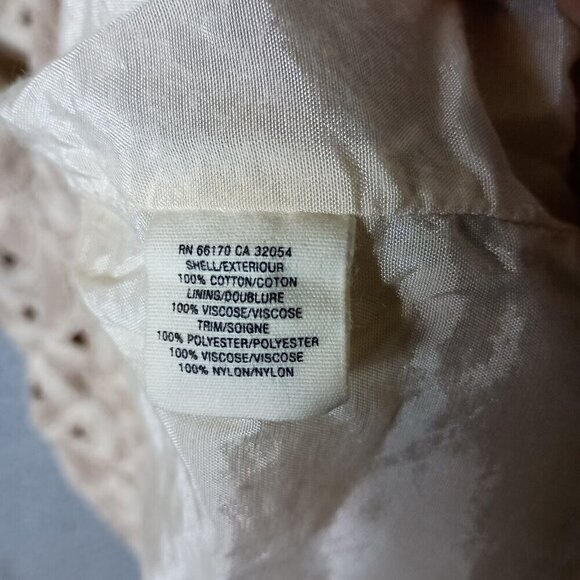 Anthropologie Floreat Sheath Dress Women's 0 Beige Babergh Tapestry Cap Sleeve - Picture 12 of 16